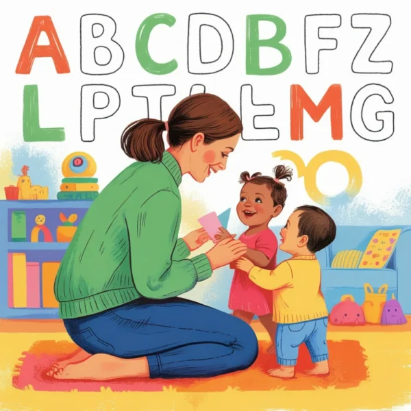 Home 27 A–Z Alphabet Coloring Book for Kids & Moms Fun Learning Pages with Letters, Words & Family Moments