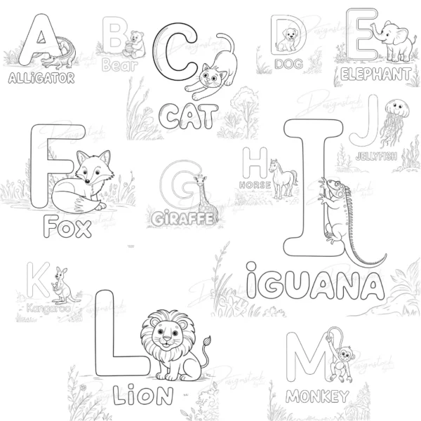 Home 28 Alphabet Coloring Book 2